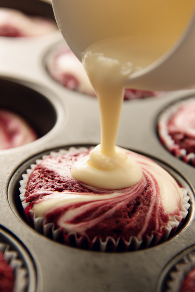 Red Velvet Cream Cheese Muffins